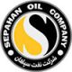 The logo of SEPAHAN OIL Company is yellow and black